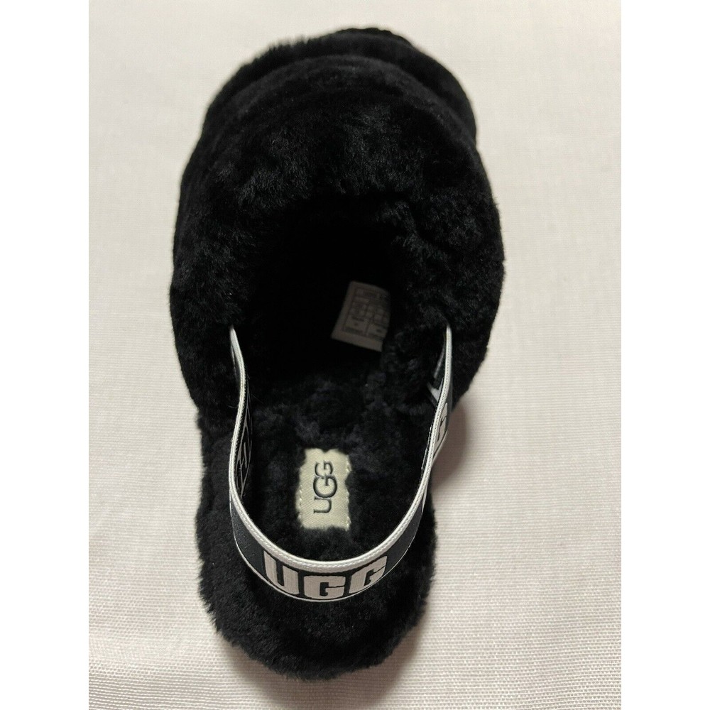 UGG Fluff Yeah Slide Women's Slipper - Black - US Size 10 - Picture 6 of 13